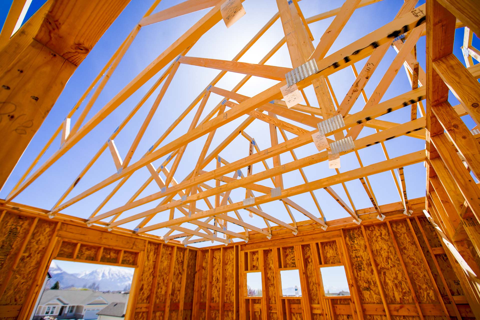 prefabricated trusses, roofs